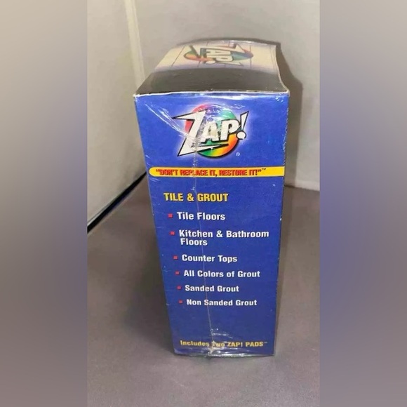 Zap! Professional colored grout Restorer Kit 12oz Tile Grout Porcelain NEW - Picture 2 of 5